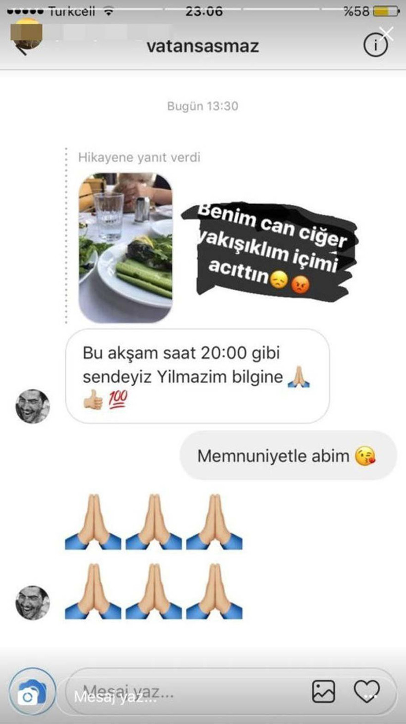 Vatan Şaşmaz’ın son yazışması…