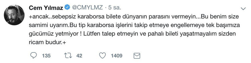 Cem Yılmaz'dan arkadaşlarına bilet isyanı! - Resim : 2