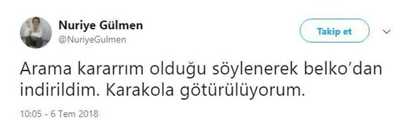 Nuriye Gülmen gözaltına alındı!