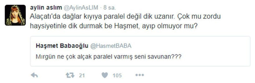 Aylin Aslım’dan Haşmet Babaoğlu’na sert tepki! - Resim : 2