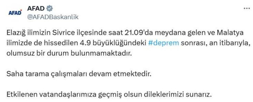 Son Dakika... AFAD açıkladı. Elazığ'da 4.9 büyüklüğünde deprem - Resim : 3