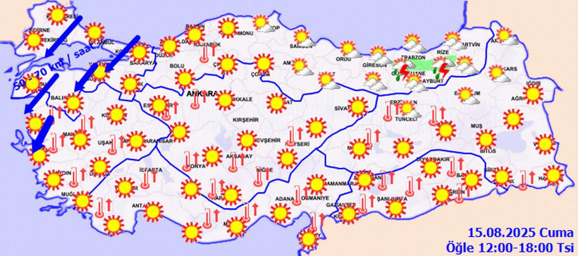 11 il için sarı kodlu alarm: Fırtına 70 km hıza ulaşacak