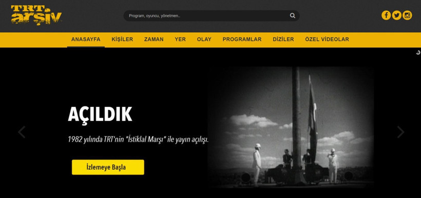 TRT Arşiv açıldı!