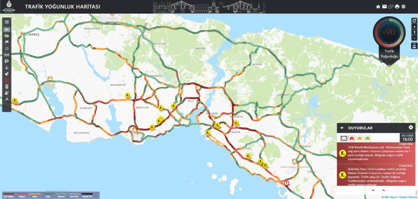 İstanbul'da trafik kilit! Araçlar durma noktasında - Resim : 2