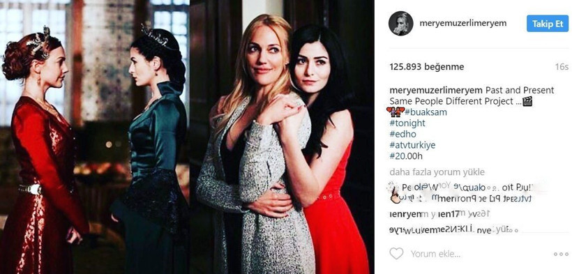 Meryem Uzerli’den Muhteşem Yüzyıl paylaşımı