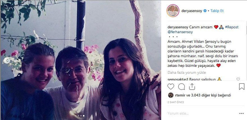 Usta oyuncu Ferhan Şensoy’un acı günü