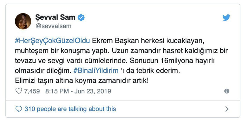 Sanatçılardan İmamoğlu’na tebrik mesajları: 'Her şey çok güzel oldu'