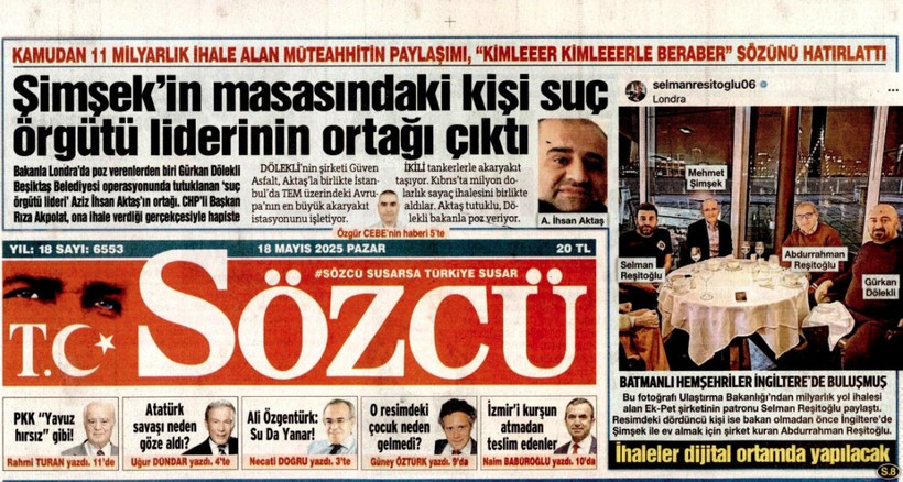 Mehmet Şimşek, Sözcü'nün manşetine yanıt verdi! Hayatımda ilk kez gördüğüm kişilerin geçmişlerini ve geleceklerini bilmem imkansız... - Resim : 2