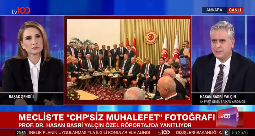 AK Parti Genel Başkan Yardımcısı Hasan Basri Yalçın tv100’de soruları yanıtladı! CHP'nin TBMM açılışına katılmamasına ne dedi?