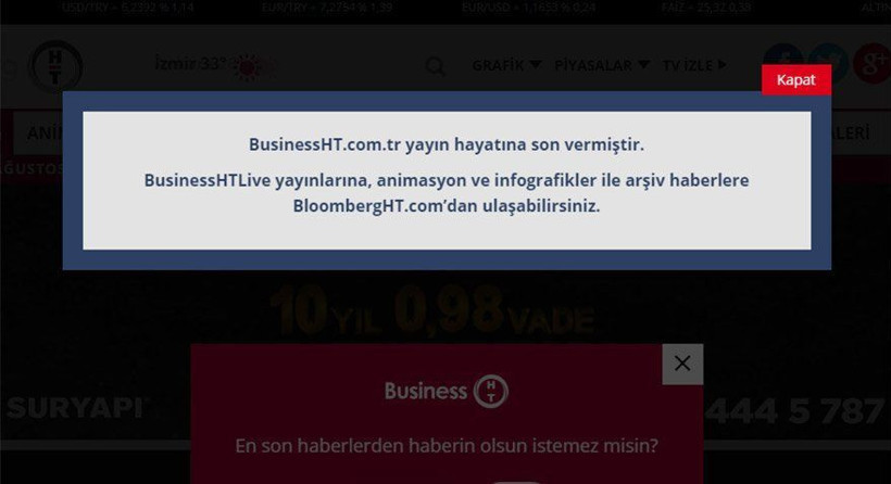 Flaş gelişme! Ciner Medya Grubu önemli ekonomi sitesini kapattı!