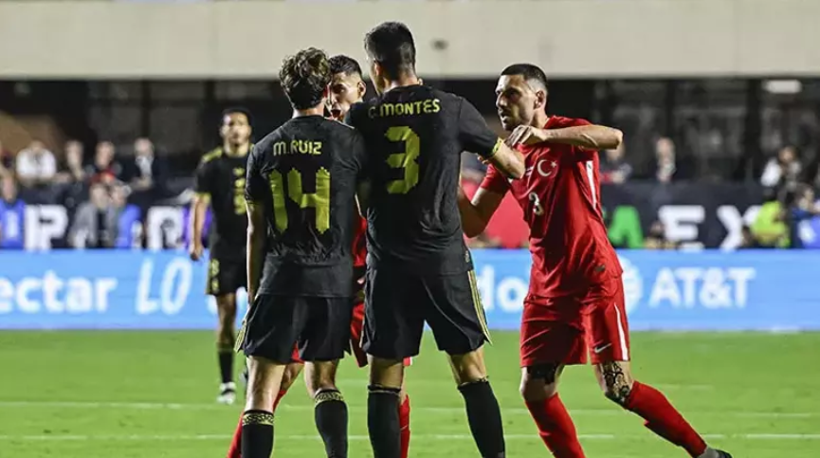 Meksika Türkiye maçında ortalık fena gerildi. Merih Demiral ve Arda Güler'in görüntüsü herkesi şaşırttı