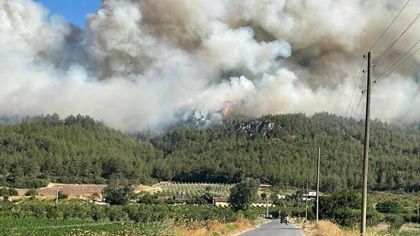 Sakarya'daki yangın hızla büyüdü: İki mahalleye tahliye