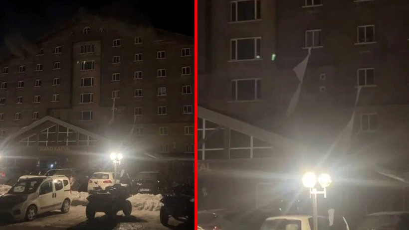 Ölümden çarşafla kurtulmaya çalıştılar! Bolu'da dehşet anları kameraya yansıdı: İnemiyorum, yardım edin