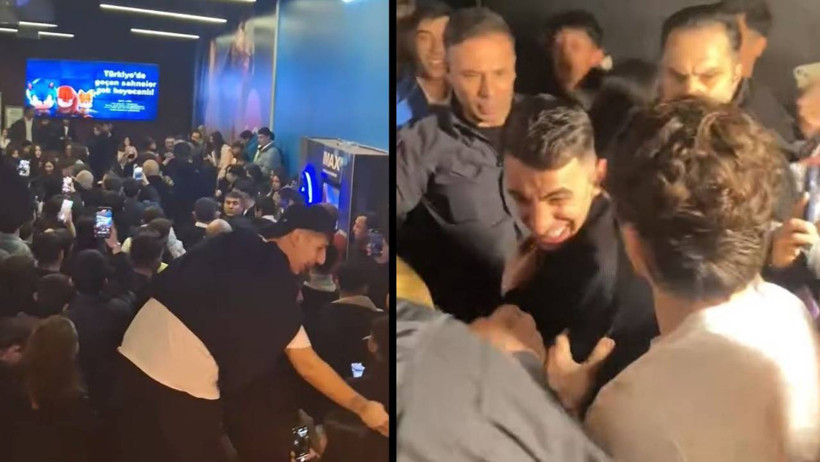 Rapçi Çakal ve İbrahim Tilaver'in hayranları birbirlerine girdi! Film galasında izdiham çıktı