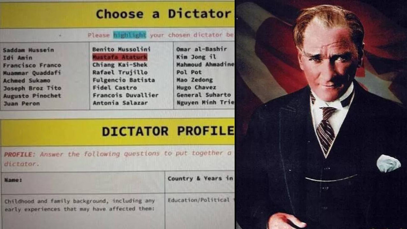 Mustafa Kemal Atatürk'ü diktatörler listesine koydular! Lisedeki skandal olay sonrası harekete geçildi