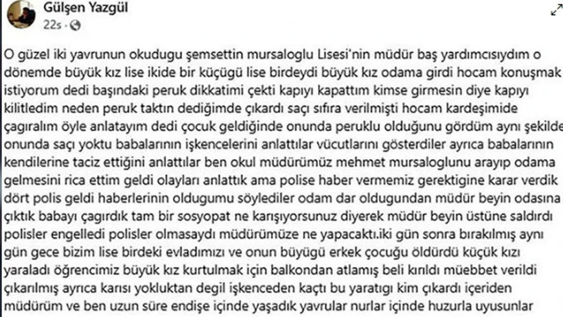 Selçuk Tengioğlu çocuklarını öldürmüştü! Çocukların öğretmeni isyan etti