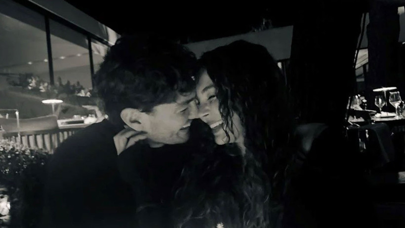 Cedi Osman'dan Ebru Şahin'e romantik kutlama