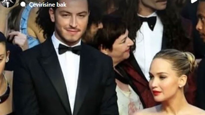 Boran Kuzum ile Jennifer Lawrence aynı karede