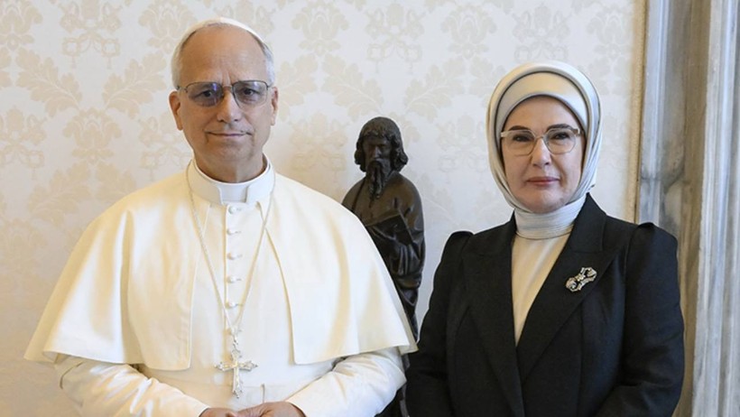 Emine Erdoğan, Papa 14. Leo ile görüştü