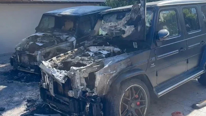 Değeri tam 30 milyon TL! Ciplere benzin döküp küle çevirdi