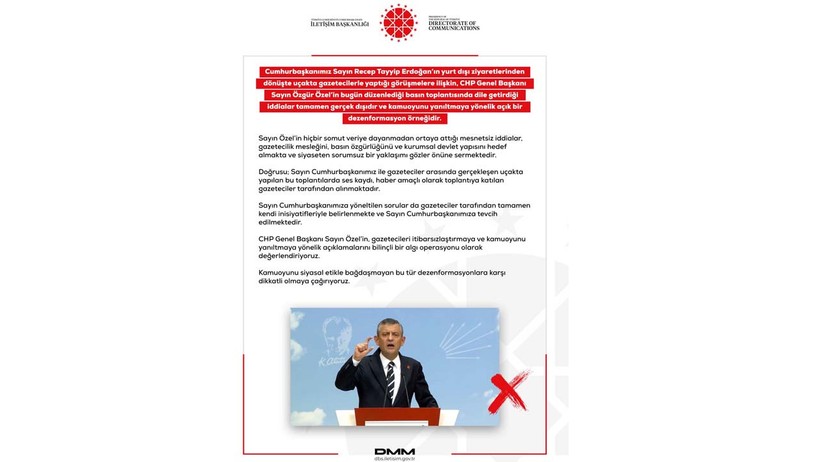 DMM'den CHP Lideri Özgür Özel'e yalanlama: "İddialar tamamen gerçek dışıdır" - Resim : 2