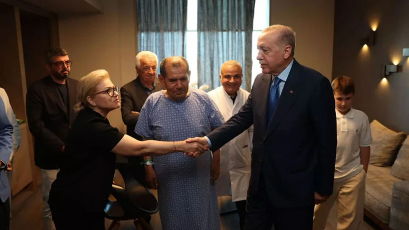 Cumhurbaşkanı Erdoğan, Galatasaray Başkanı Özbek'i hastanede ziyaret etti - Resim : 2
