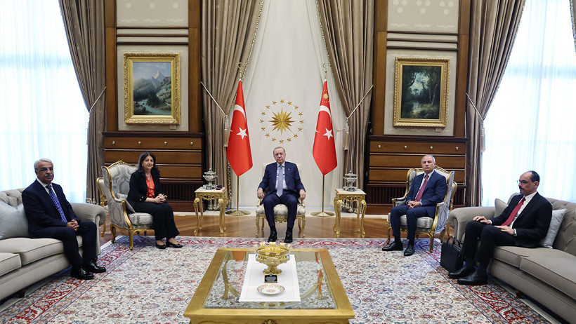 Cumhurbaşkanı Erdoğan DEM heyetini kabul etti