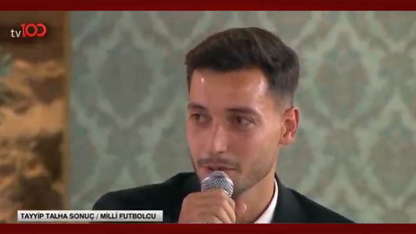 Cumhurbaşkanı Erdoğan gençlerle ve sporcularla bir arada! Talha Sanuç ile diyalogu güldürdü