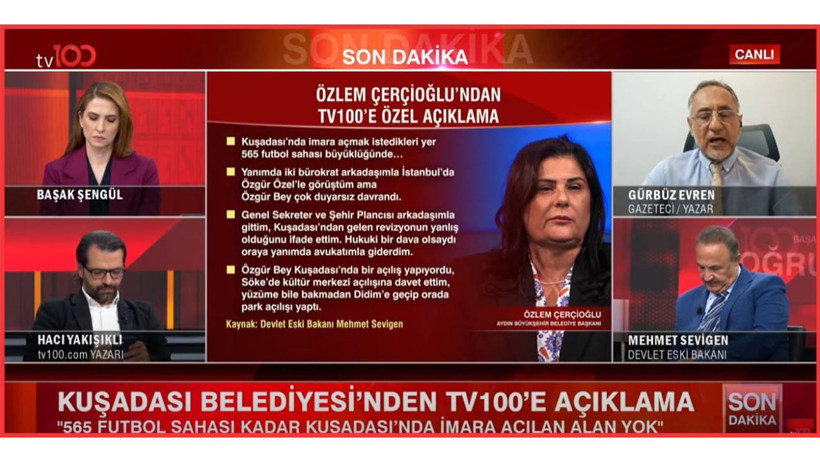 Çerçioğlu’ndan tv100’e özel mesaj! ‘‘Size imar yolsuzluğunu tek tek anlatıyorum’’