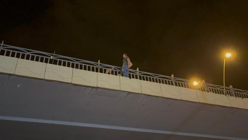 Kayseri'de aynı köprüde ikinci kez intihar girişiminde bulundu! İkna edildi