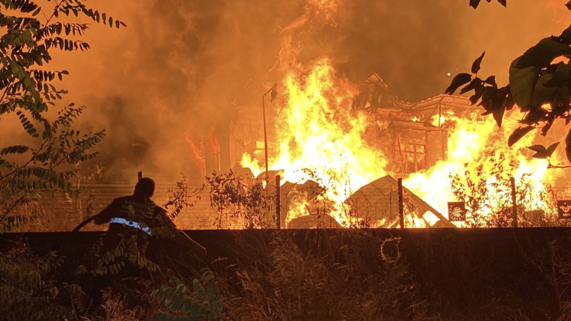 Kereste fabrikasında korkutan yangın! - Resim : 5