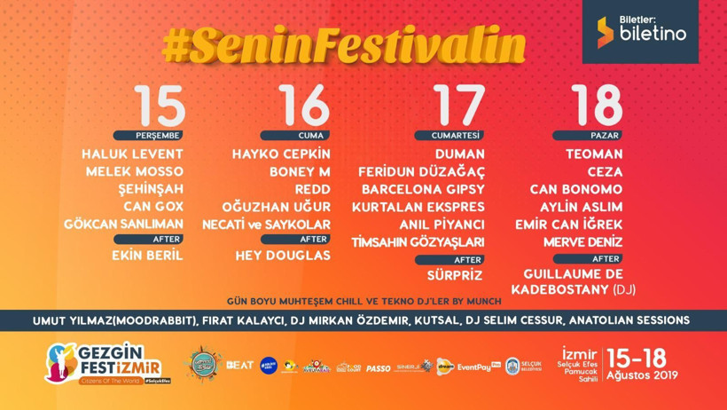 Gezgin Fest 15-18 Ağustos'ta İzmir'de!