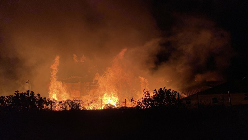 Kereste fabrikasında korkutan yangın!