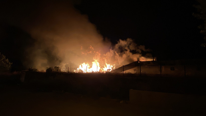 Kereste fabrikasında korkutan yangın! - Resim : 2