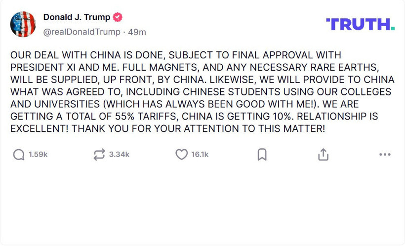 ABD ve Çin vergi tarifeleri konusunda anlaştı! Donald Trump duyurdu - Resim : 2