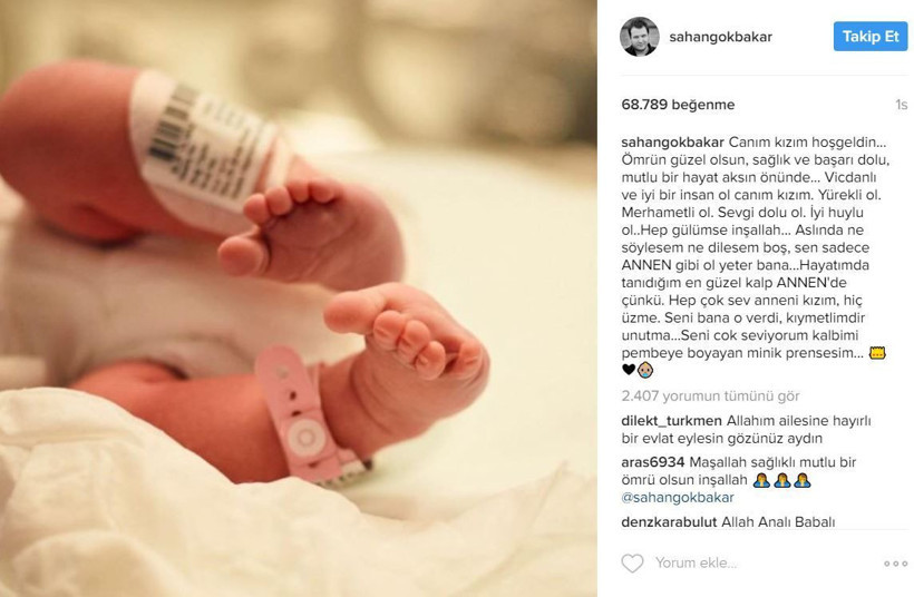 Şahan Gökbakar ikinci kez baba oldu