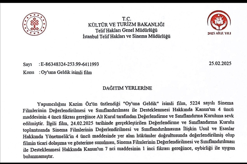 İlyas Salman'ın başrolde oynadığı Oy’una Geldik filmi gösterime giremedi. Bakanlık gerekli belgeyi vermedi - Resim : 2