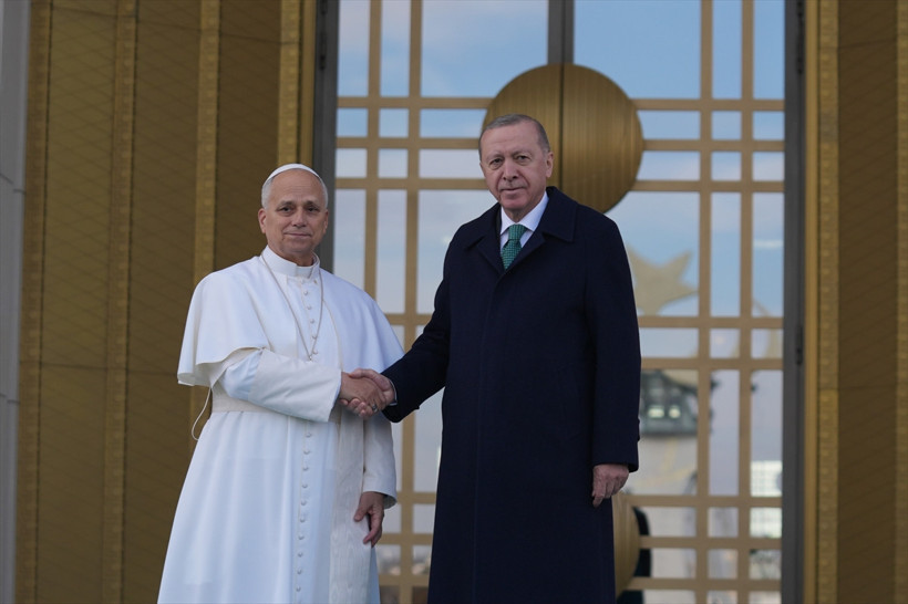 Cumhurbaşkanı Erdoğan, Papa 14. Leo'yu Beştepe'de ağırladı - Resim : 3