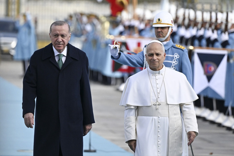 Cumhurbaşkanı Erdoğan, Papa 14. Leo'yu Beştepe'de ağırladı - Resim : 2
