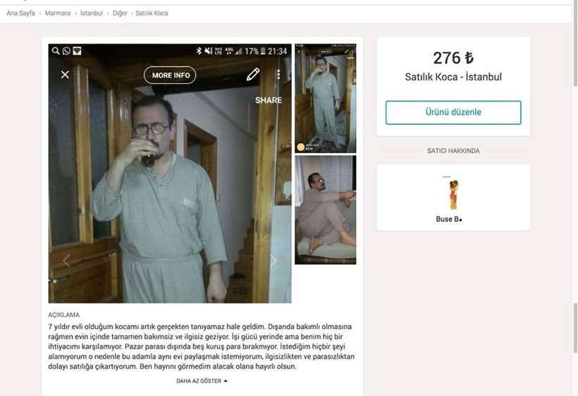 Letgo'da 'Satılık koca' ilanı veren kadın canlı yayına katıldı!