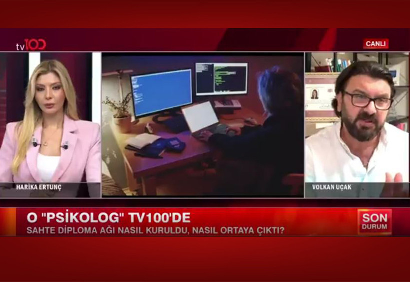 Sahte diploma skandalında adı geçen Volkan Uçak tv100'de iddiaları yanıtladı!  "Mezuniyet belgemi görünce ben de şaşırdım"