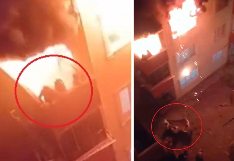 Bursa'daki yangın dehşetinin görüntüsü ortaya çıktı! 1'i bebek  3 kişi balkonda can vermişti