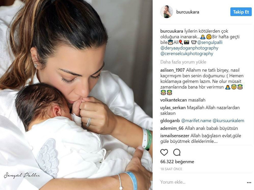 Burcu Kara'dan Ali Çınar'la ilk poz!