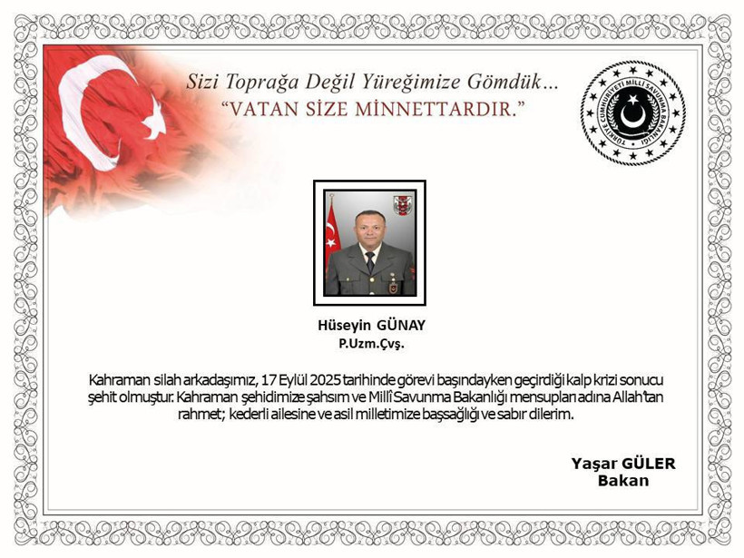 Bir askerimiz şehit oldu! Acı haberi MSB duyurdu