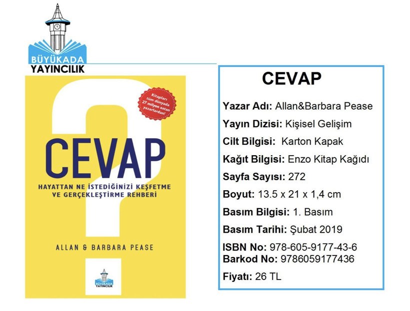 Cevap, raflardaki yerini aldı