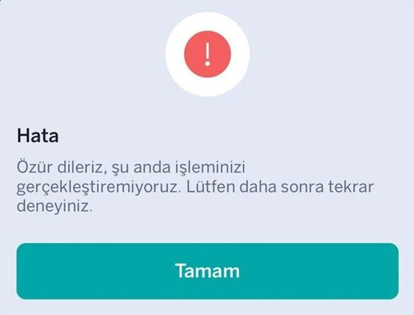 Garanti Bankası mobil uygulamasına erişim sorunu sona erdi. Şubeler bugün 17:00'ye kadar hizmet verecek