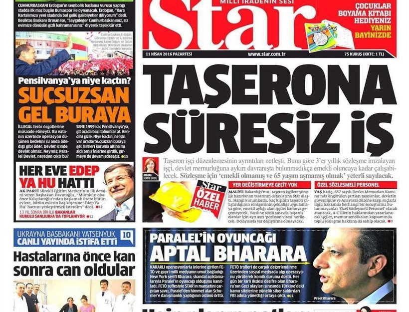 Star'dan Savcı Bharara'ya yanıt geldi! Öyle bir başlık attılar ki....