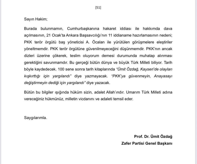 Ümit Özdağ hakim karşısında: Tutuklu olmamın asıl nedeni... - Resim : 2
