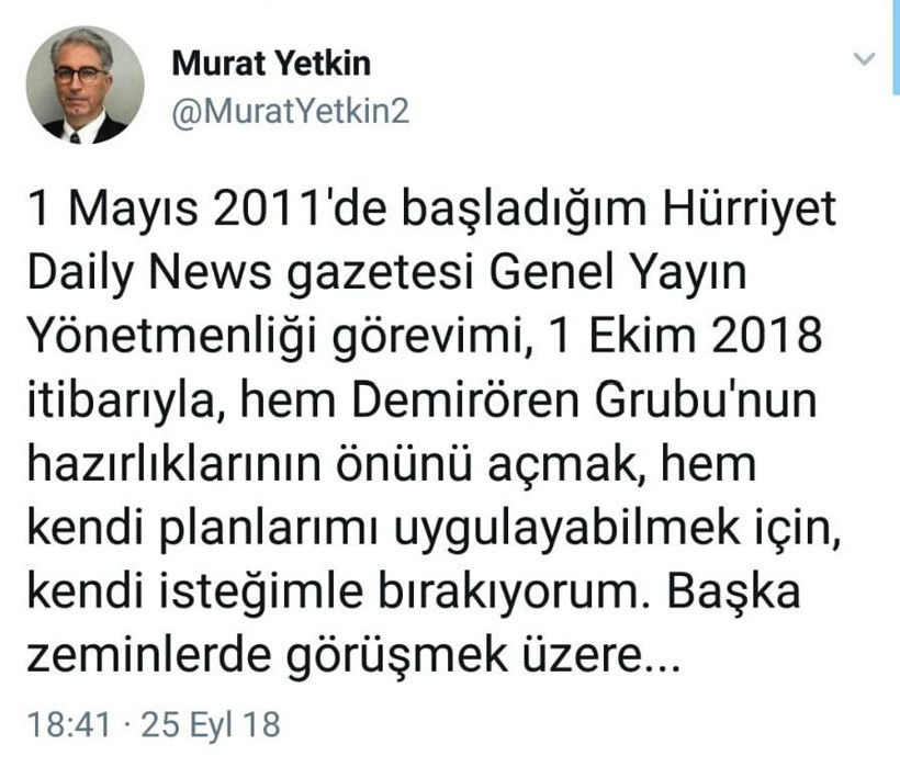 Hürriyet'te flaş ayrılık! Hangi üst düzey yönetici gazeteye veda etti?