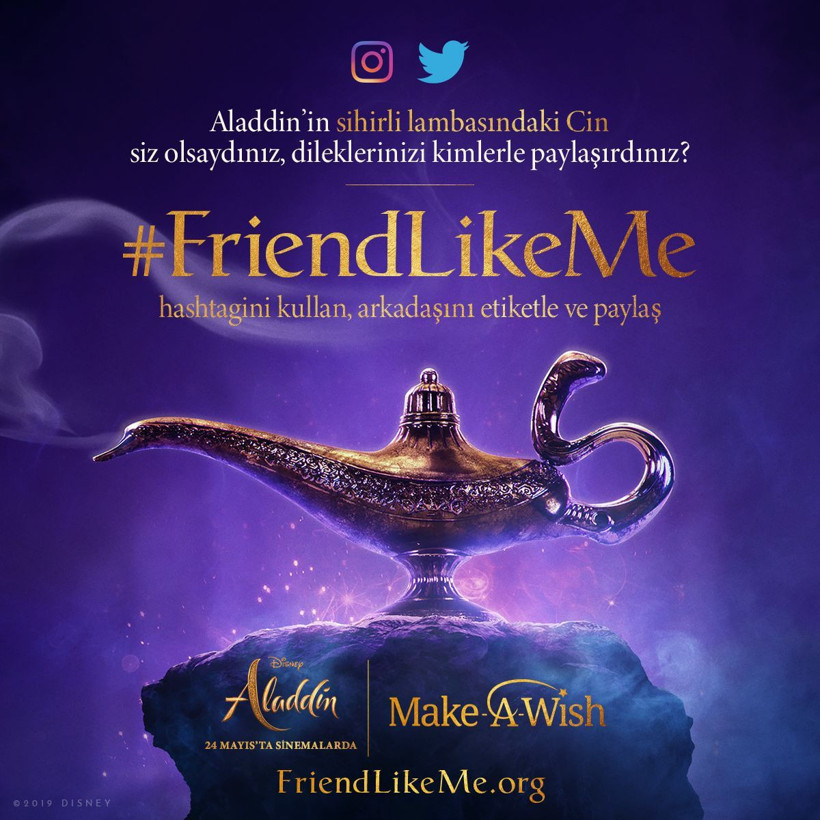 'Aladdin' filmini kutlamak için #FriendLikeMe kampanyası başladı!